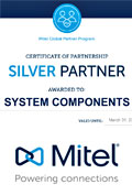 Сертификат Silver Partner MITEL в России на 2022г. - Системные компоненты
