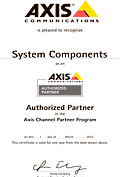 Сертификат Axis - Системные компоненты